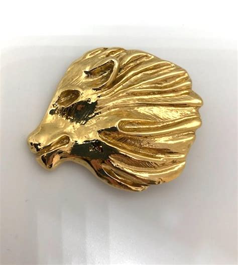 yves saint laurent lion earrings|ysl earrings vintage.